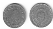 J05 Jugosławia 1 dinar 1965