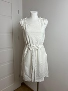 Sukienka ażurowa rozmiar L biała 