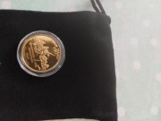 Stan New Jersey; 26 mm, pozłacany, w plastikowym kapslu