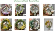 Wiosenne, wielkanocne wianki dekoracyjne 30 cm różne do wyboru