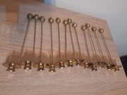 Zestaw starych świeczników świątecznych na choinkę VINTAGE