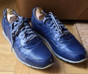 Meka sneakersy skórzane męskie R42 Nord Shoes Doberman niebieskie