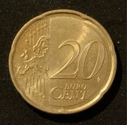 Niemcy. 20 Euro centów. 2022 A.