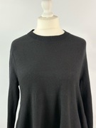 Sweter COS L 40 czarny rozszerzany minimalistyczny elegancki