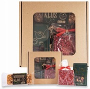 ZESTAW PREZENTOWY upominek podziękowanie herbata czekolada baton w pudełku