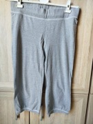 Damskie szare rybaczki dresowe (spodnie 3/4) marki H&M L/XL