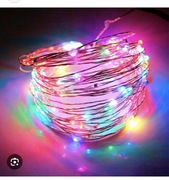 Lampki choinkowe led na druciku 10m 100 led na batari