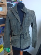 Kurtka zamszowa Reserved zielona 36