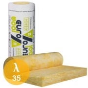 Eurowool M-17 100 Wełna Szklana Na Rolki Lambda 035 10cm 100mm 6.00m2