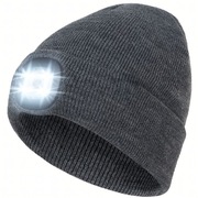 CZAPKA Z LATARKĄ LED ROBOCZA NA RYBY DO BIEGANIA 