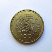 100 Peset 1999 r. Hiszpania Rok Osób Starszych