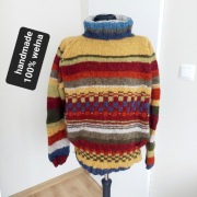 Handmade golf 100% wełna 
