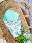 Zestaw Handmade Kokon Rożek Kocyk Poduszka żółwie