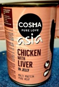 400g Cosma Asia Kurczak z wątróbką kurzą w galaretce - Karma dla kota
