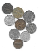 Monety włoskie 1923