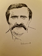 Jacek Fedorowicz, Lech Wałęsa - rysunek z 1983.