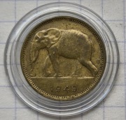 #3124 Kongo Belgijskie 1 frank 1949 piękna 