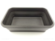 Pojemnik silikonowy czarny składany 0,8l Ernesto