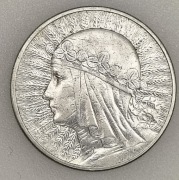 10 zł głowa kobiety 1932 rok bzm