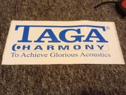 duża naklejka TAGA HARMONY wzmacniacza logo