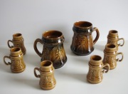 Kufel kufle komplet kufli do piwa miodu  PRL