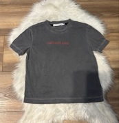 Szary t-shirt Calvin Klein S