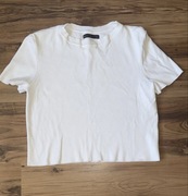 Biały t-shirt Mohito XL