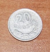 20 groszy 1977 moneta