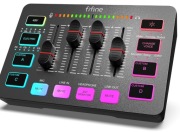 FIFINE Mikser audio do gier, streaming RGB PC mikser