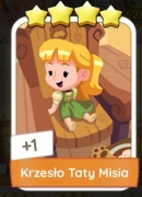 Karta Krzesło Taty Misia 4* Monopoly Go 