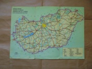 WĘGRY. Mapa drogowa. 1982