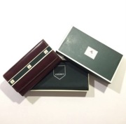 VISCONTI Monza PORTFEL SKÓRZANY Duży Skóra Bordowy Burgund Mahoń NOWY