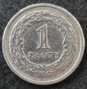 Jednozłotówka z roku 1991