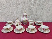 Piękny porcelanowy serwis kawowy dla 6 osób