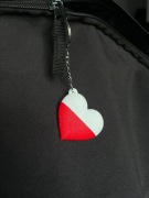 Brelok serce Polska  | Druk 3D | Lekki i trwały | Prezent patriotyczny