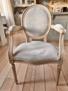 Fotel krzesło medalion Ludwik XIV