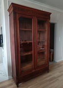 Piękna witryna gablota szafa biblioteka drewniana antyk