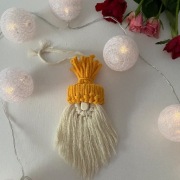 Makrama, ozdoba na choinkę 