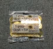 5 gr groszy 2013 RM Royal Mint  Nakład Tylko 1 mln