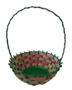 Koszyk łuba + plastik na Wielkanoc z pałąkiem