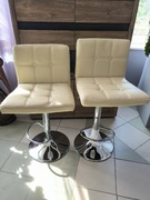 Hoker barowy krzesło barowe zestaw 2 sztuk 