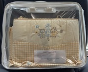 Pościel dziecięca 3-częściowa 135x100 bawełniana z haftem Klupś - outlet