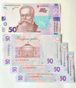 UNC 50 hrywien 2021 Ukraina - Mychajło Gruszewski, podpis Shevchenko.