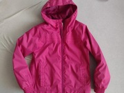 Kurtka 122 Quechua z kapturem przejściowa dla dziewczynki różowa