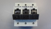 Tytan II Rozłącznik bezpiecznikowy 3P 63A + 3szt. wkładka D02 40A