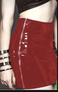 Spódnica lateksowa czerwona 42xl