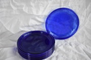 Talerze śniadaniowe Arcoroc France cobalt blue