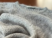 H&M Hennes Collection wełniany luźny sweter 50% moher 36 - 38