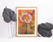 Akwarela Akwarelka Obraz Mak pt: Samotność Koloru.