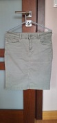 Spódnica M/L Greenpoint gumkowy jeans zgaszona zieleń